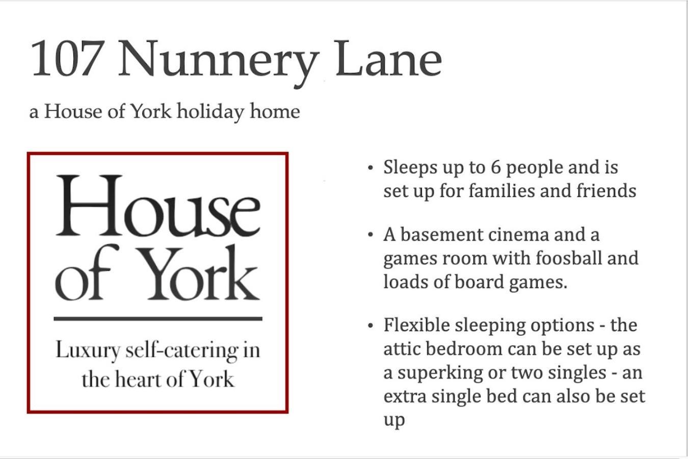 Villa Spencer House & 107 & 109 Nunnery Lane York Esterno foto